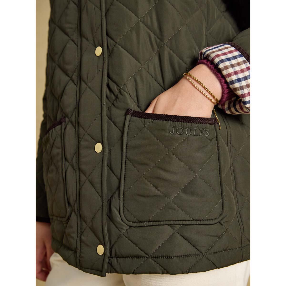 Joules Womens Highgrove Showerproof Quilted Jacket