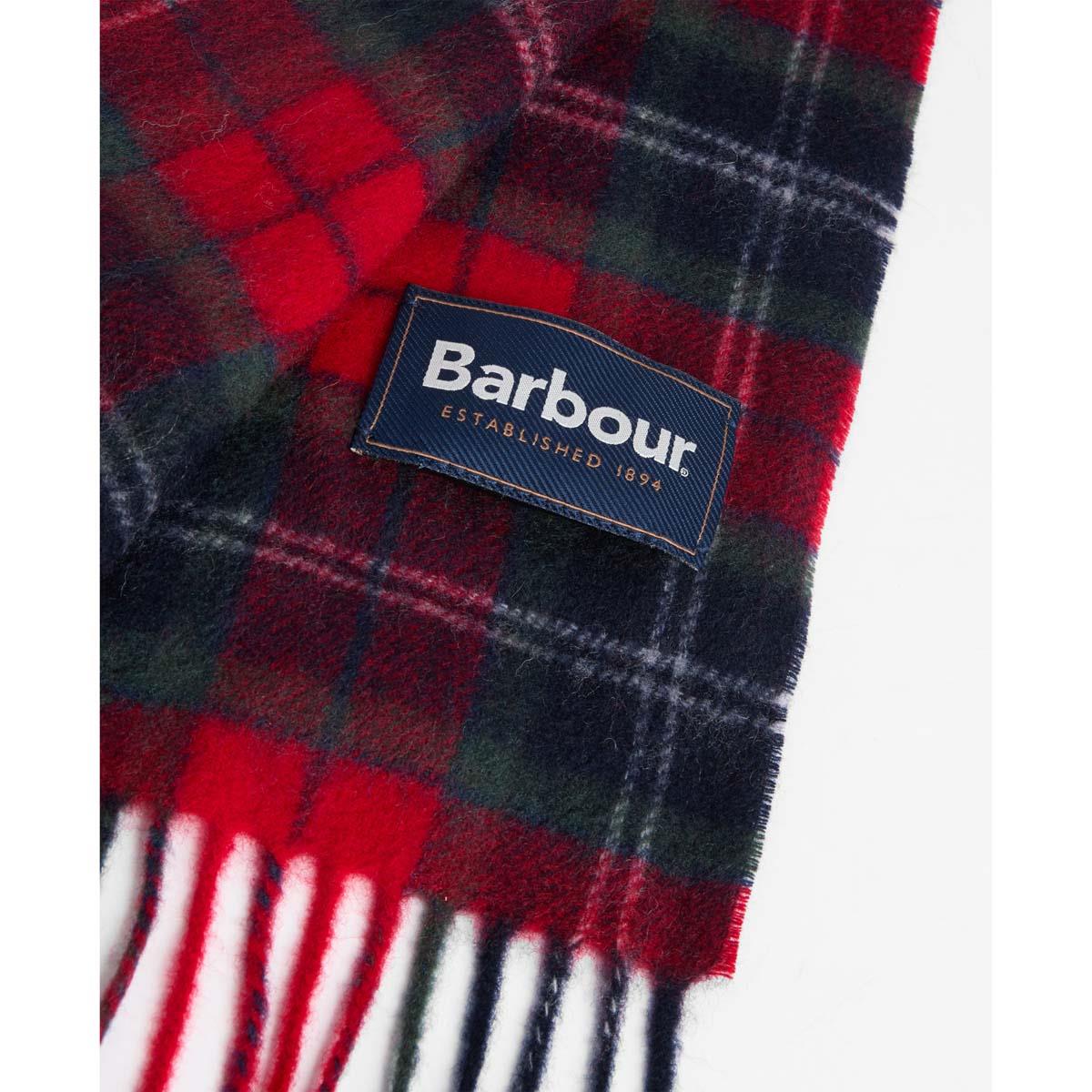 Barbour Mens Tartan Scarf and Glove Gift Set