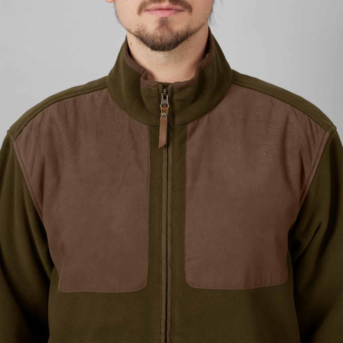Willow Green Harkila Mens Stornoway Active Shooting HSP Jacket Zip Detail