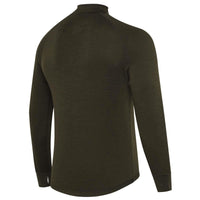 Green Moss Beretta Mens Glider Merino Half Zip Sweater Back
