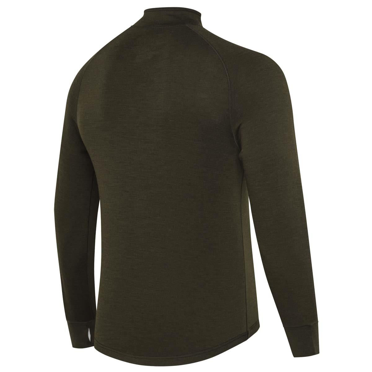 Green Moss Beretta Mens Glider Merino Half Zip Sweater Back