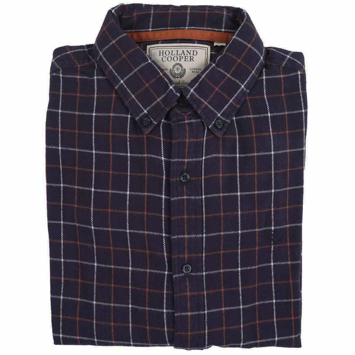 Holland Cooper Mens Classic Fit Brushed Cotton Shirt