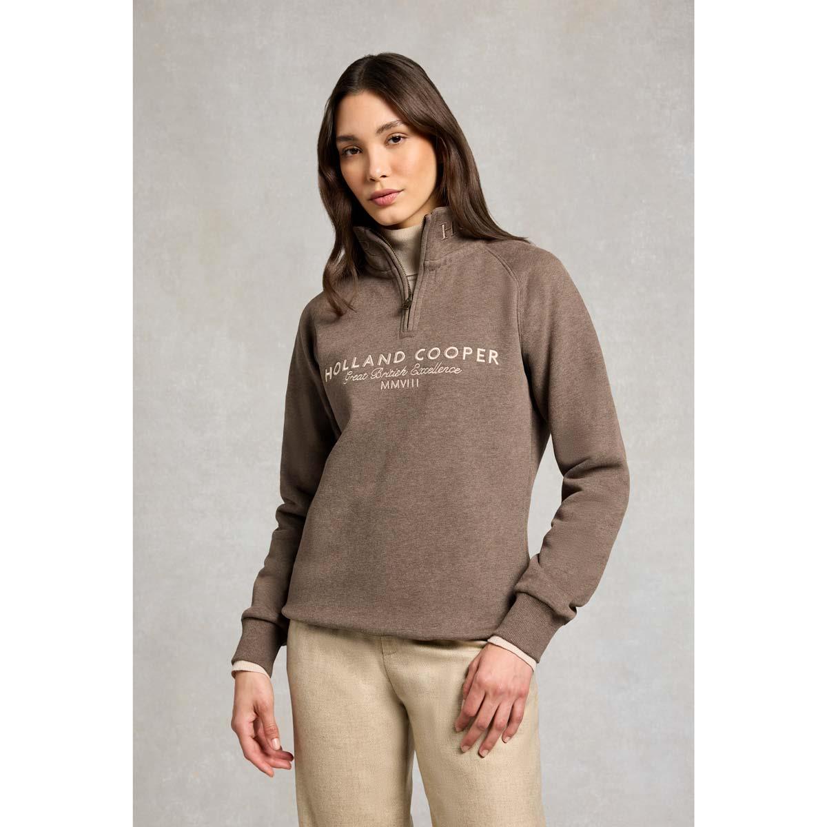 Holland Cooper Womens Sporting Goods Zip Henley