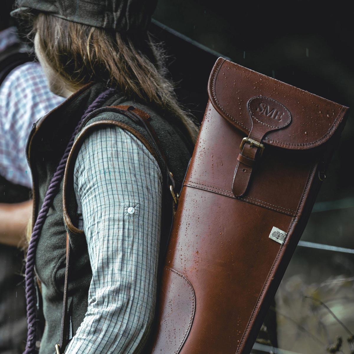 Teales Premier Leather Gun Slip Buckle Flap
