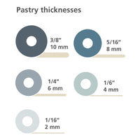 Joseph Joseph Precision Rolling Pin Sky Sizing Chart