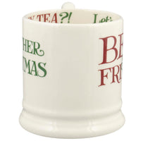 Emma Bridgewater Christmas Toast Best Of Friends 1/2 Pint Mug FRONT