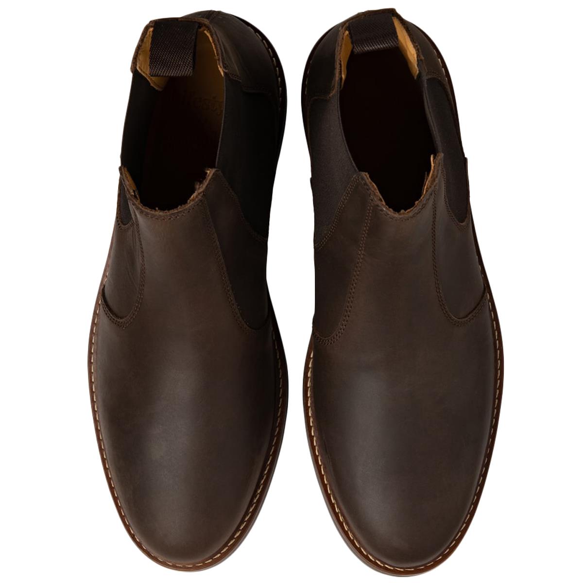 Brown Oiled Nubuck Loake Mens Davy Boots Top