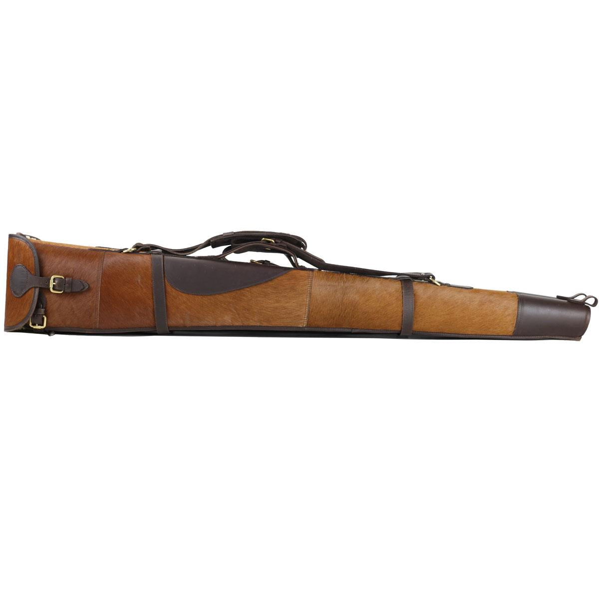 Teales Cow Hide & Leather Double Gun Slip Buckle & Flap