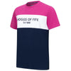 Berry/White/Navy Hoggs Of Fife Womens Darcie Colour Block T-Shirt