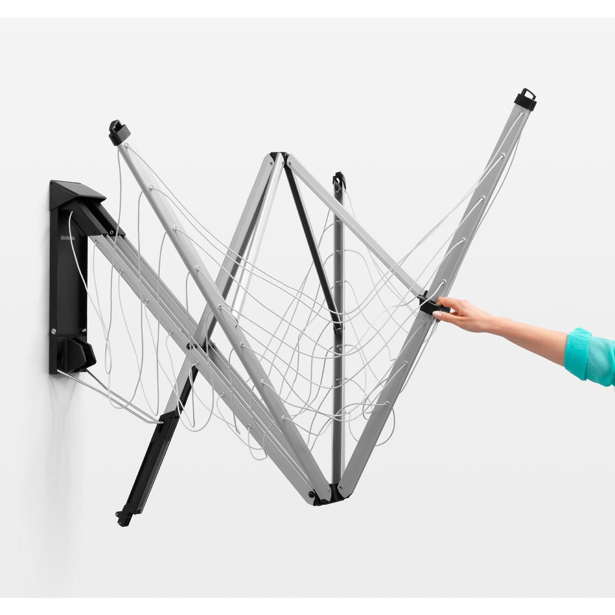 Brabantia Wallfix Dryer Being Folded Back