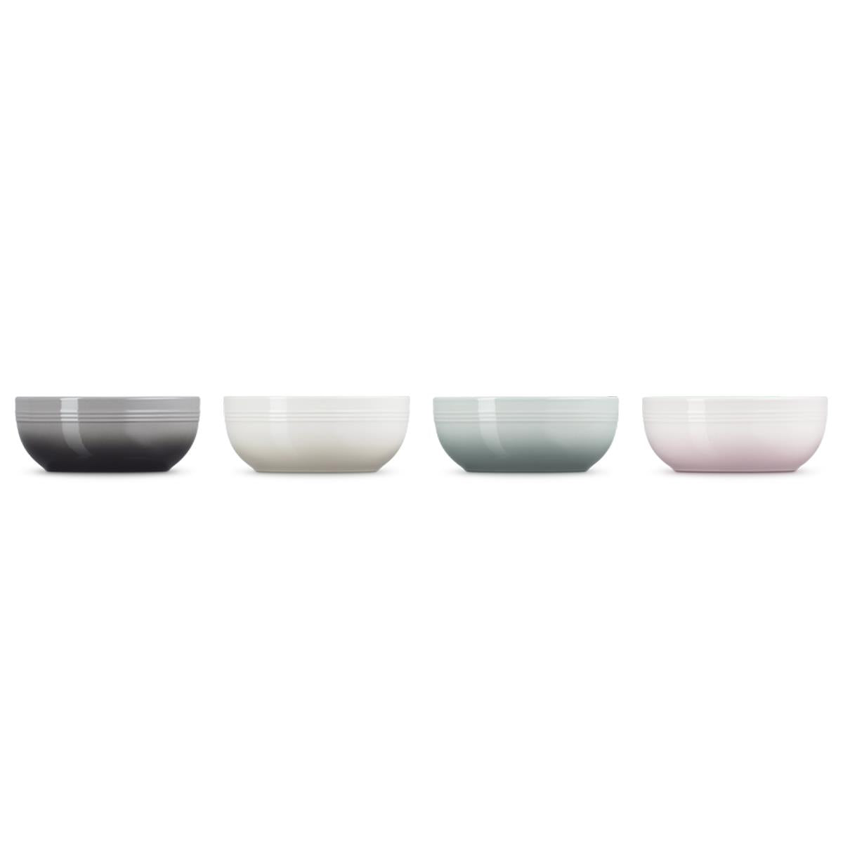 Le Creuset Stoneware Coupe Set of 4 Cereal Bowls outside