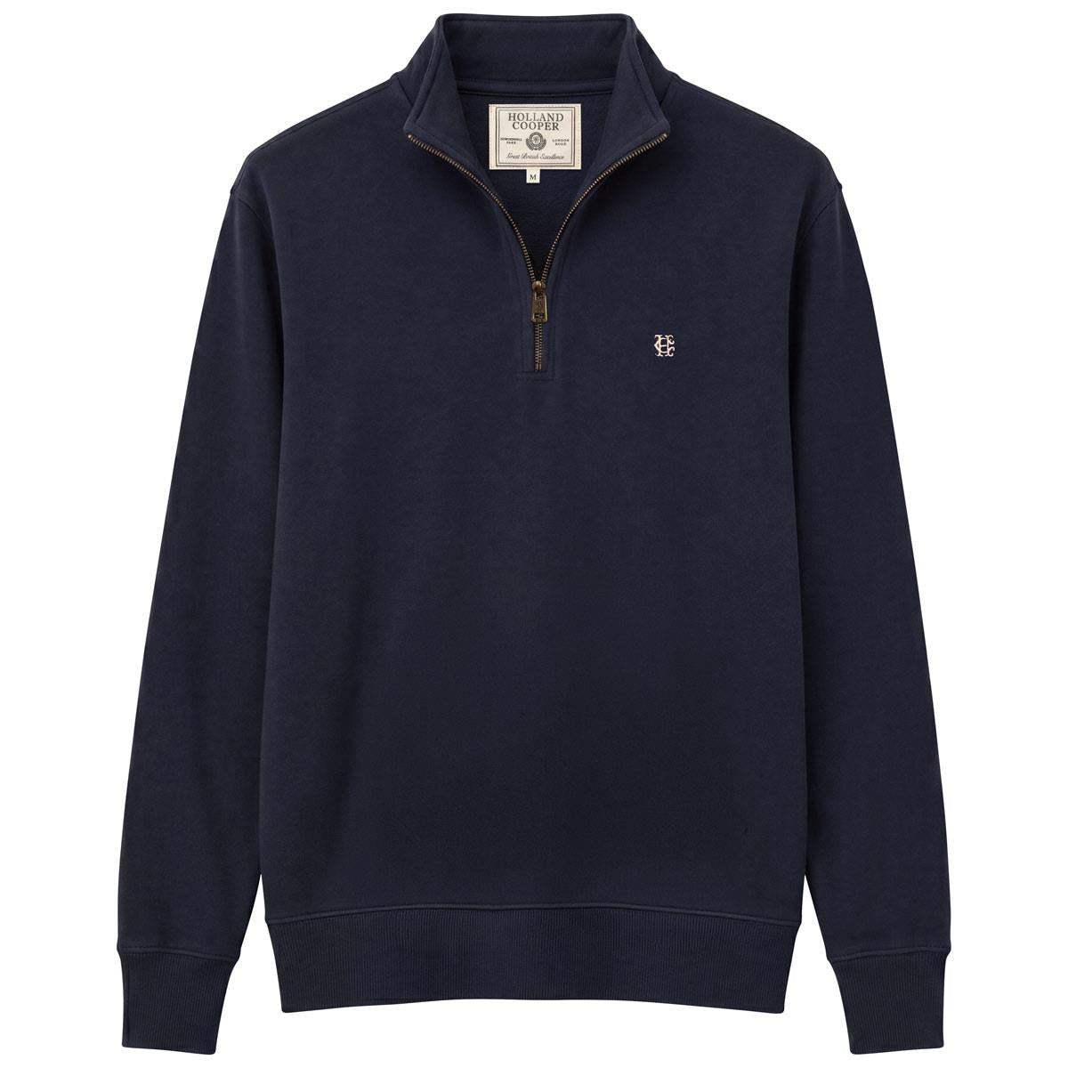 Holland Cooper Mens Classic Quarter Zip Sweatshirt