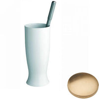 Brushed Gold unlacquered Samuel Heath Fairfield Toilet Brush Set N9549