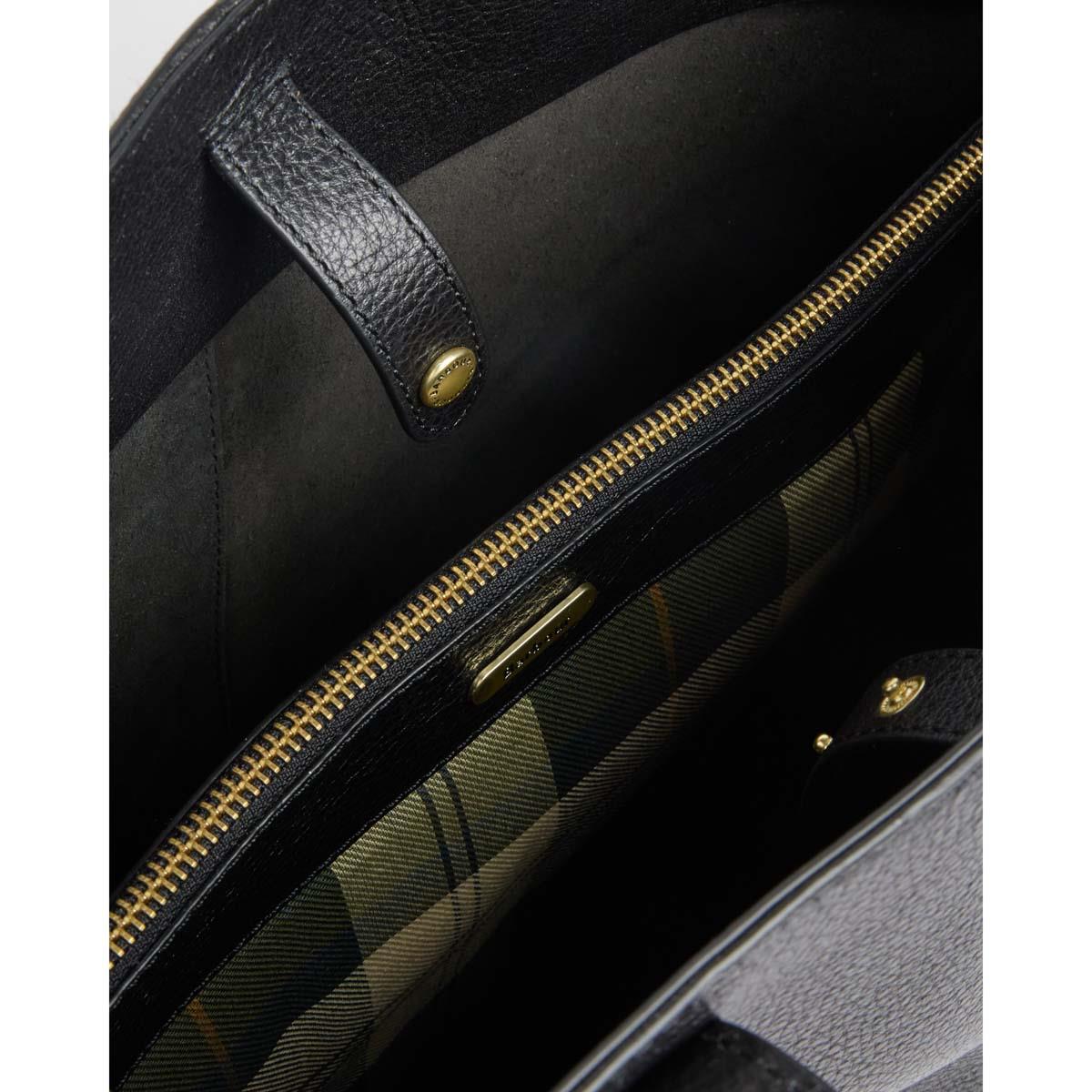 Barbour Alder Large Leather Tote Bag