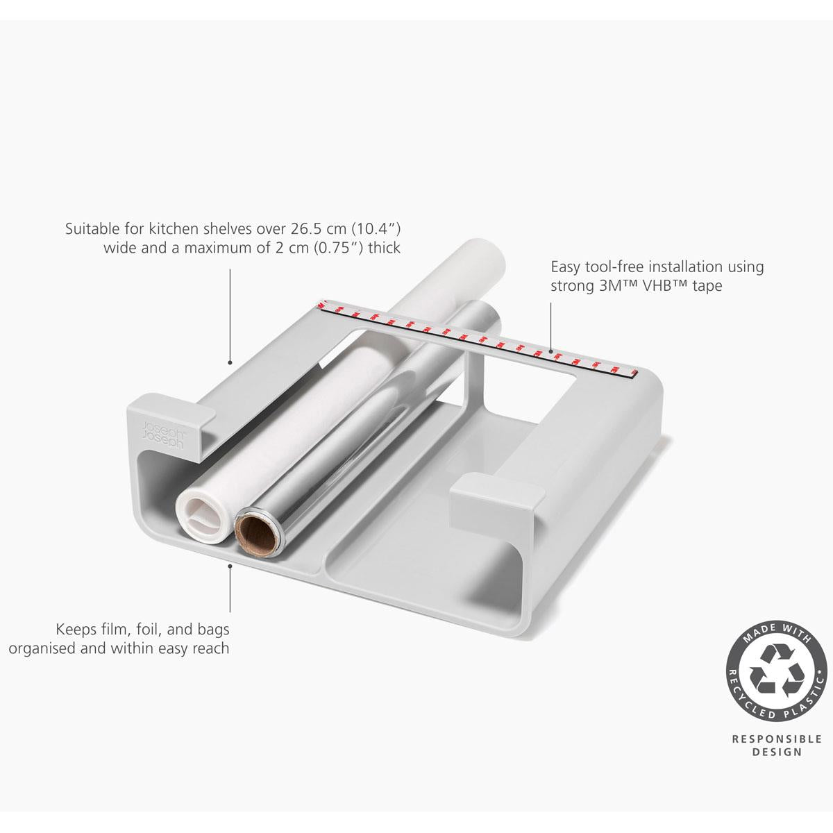 Joseph Joseph Cupboardstore Film, Foil and Bag Kitchen Organiser Details