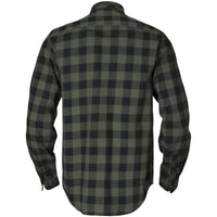 Green Check Harkila Mens Scandinavian Shirt Back