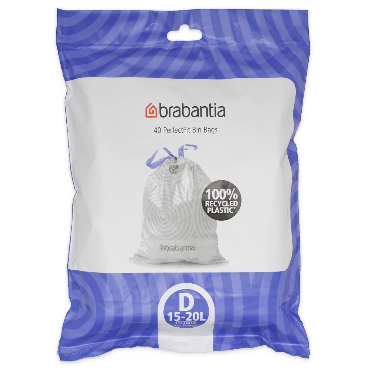 Brabantia PerfectFit Bin Liner Dispenser Pack Size D