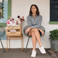 Mid Grey Marle Swanndri Womens Hazelwood Quarter Zip Jumper Lifestyle