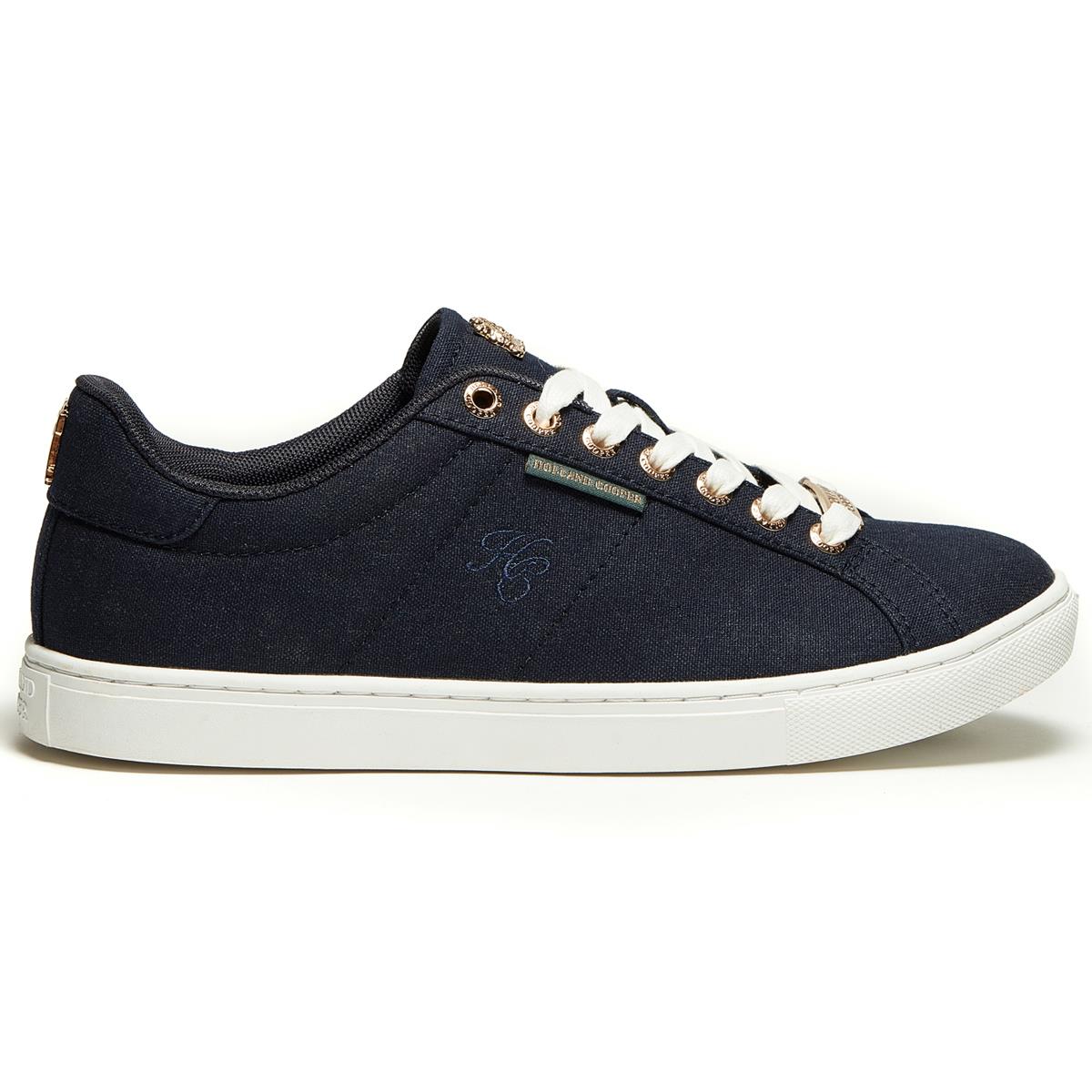 Navy Holland Cooper Womens Chelsea Court Trainer Side