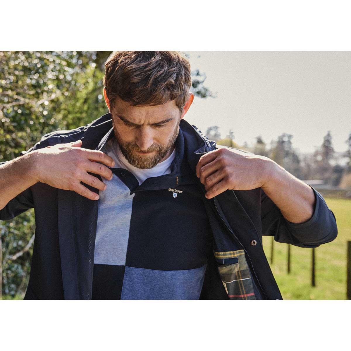 Barbour Mens Trentby Regular Fit Polo Shirt Close Up