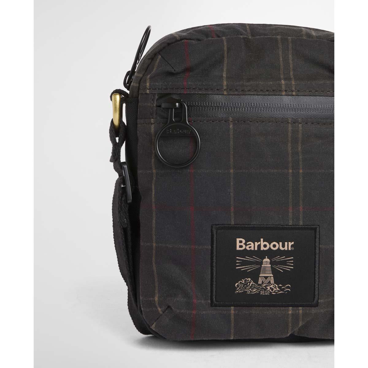 Barbour Field Tartan Wax Crossbody Bag