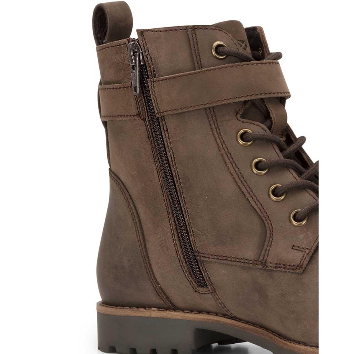 Brown Hoggs Of Fife Womens Bridle Buckle Boot Side