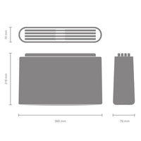 Brabantia Tasty+ Chopping Board Set of 4 Measurements