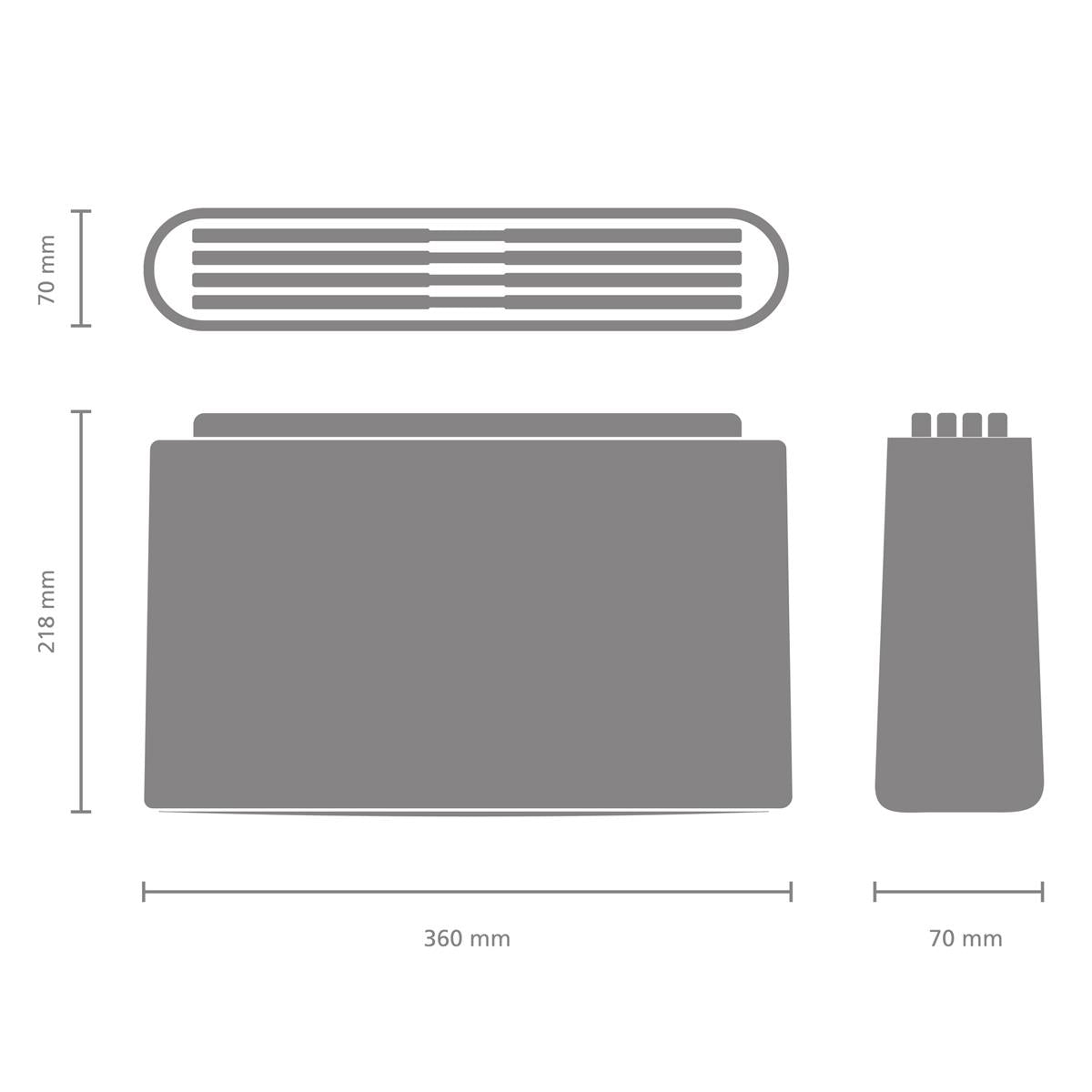 Brabantia Tasty+ Chopping Board Set of 4 Measurements