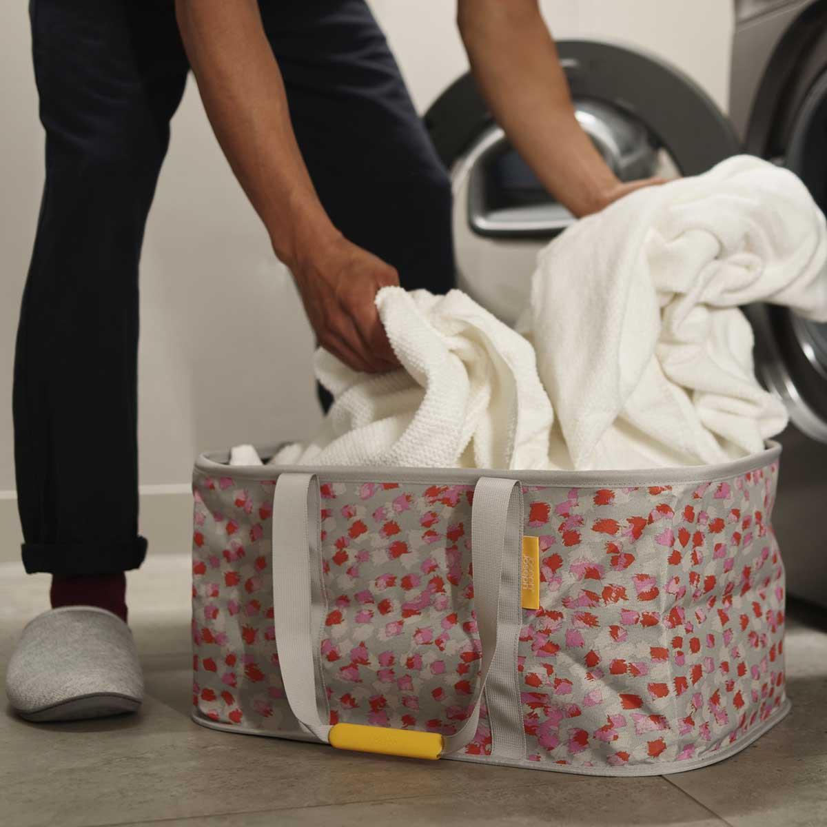 Peach Blossom Joseph Joseph Hold-All Max 55L Laundry Basket wash