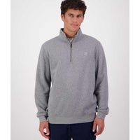Grey Marle Swanndri Mens Fundementals Quarter Zip On Model