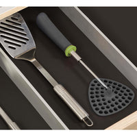 Grey/Green Joseph Joseph Delta Folding Masher storage