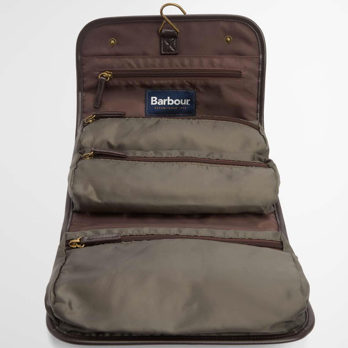 Barbour Mens Wax Hanging Washbag