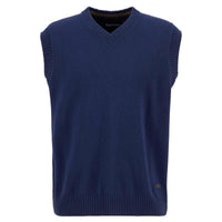 Navy Barbour Mens Kelson Knitted Vest