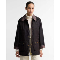 RUSTIC Barbour Womens Icons Tartan Collar Modern Beadnell FRONT