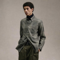 Olive Barbour Mens Heaney Checked Tailored Shirt Lifestyle