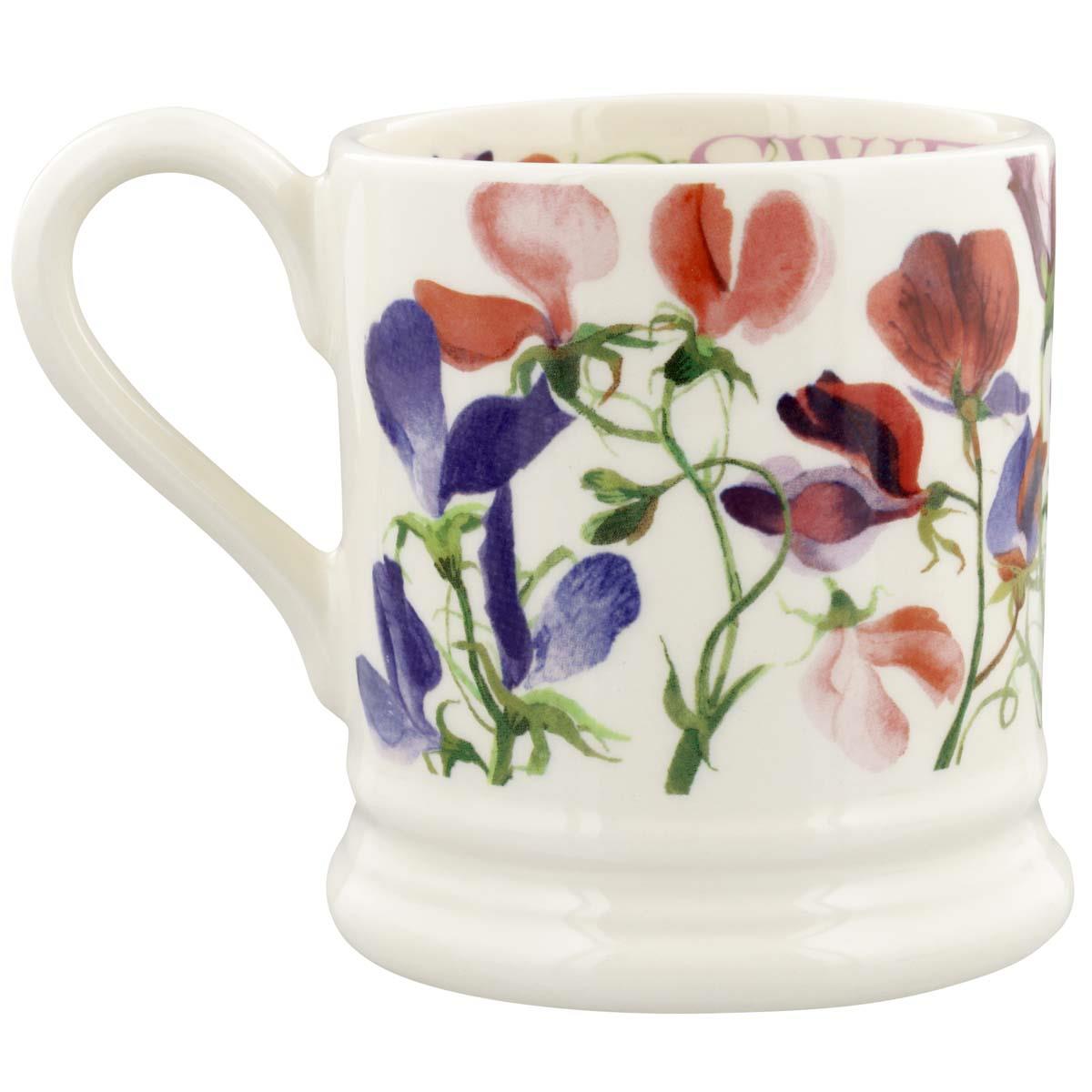 Emma Bridgewater Sweet Pea Multi Half Pint Mug RIGHT