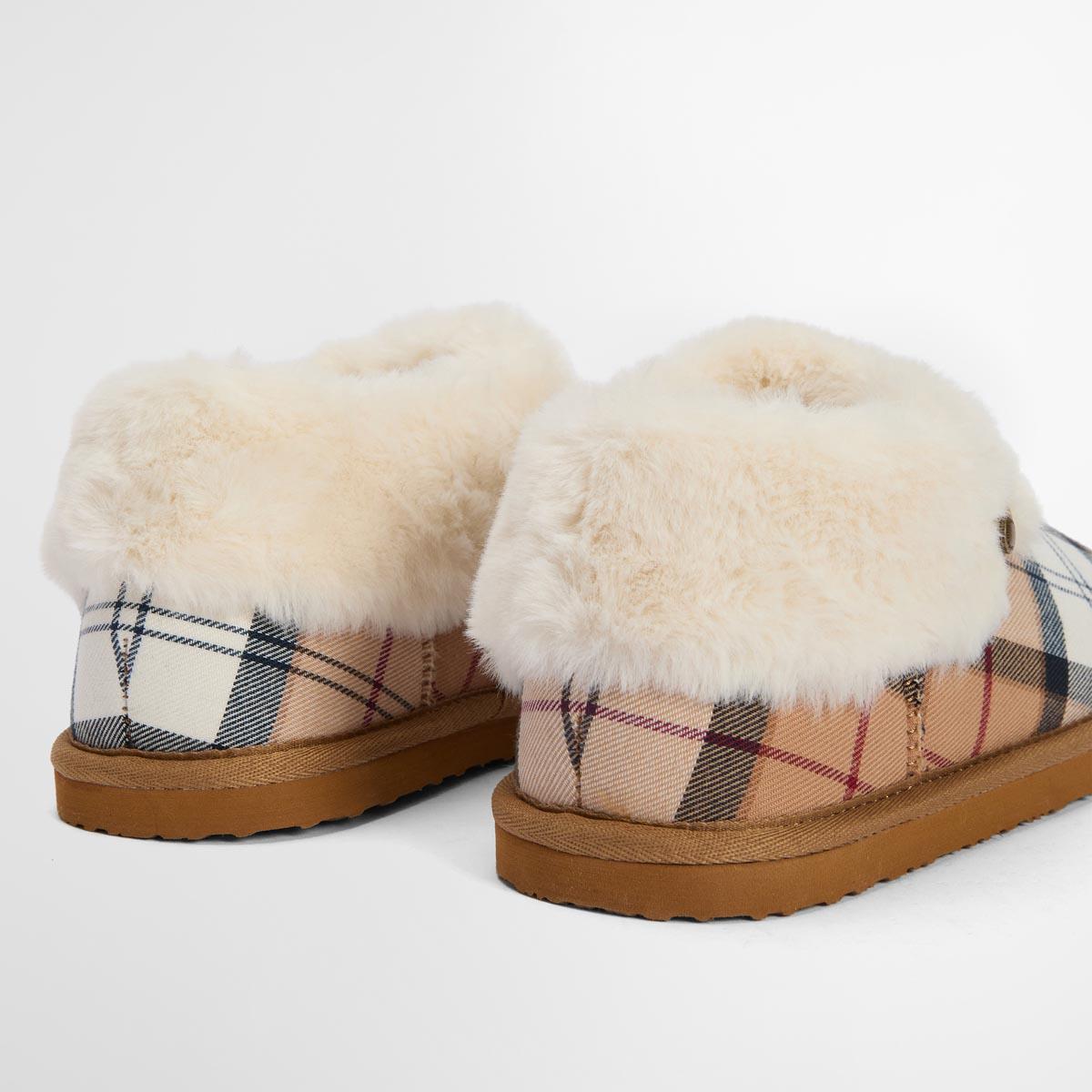 Barbour Womens Eloise Tartan Bootie Slipper