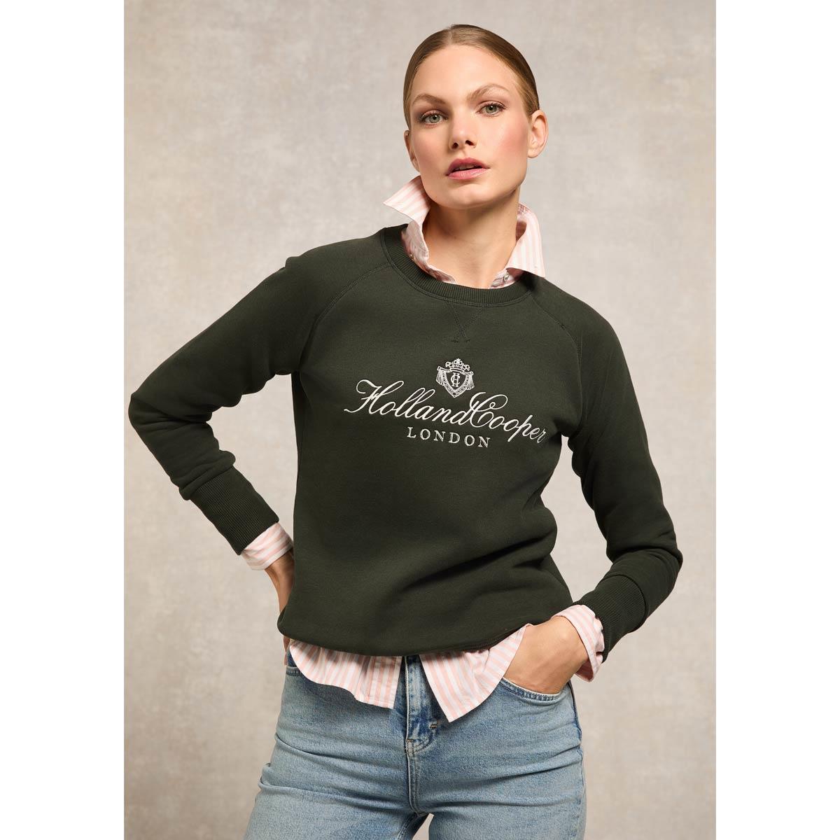 Holland Cooper Womens Script Crew Sweat
