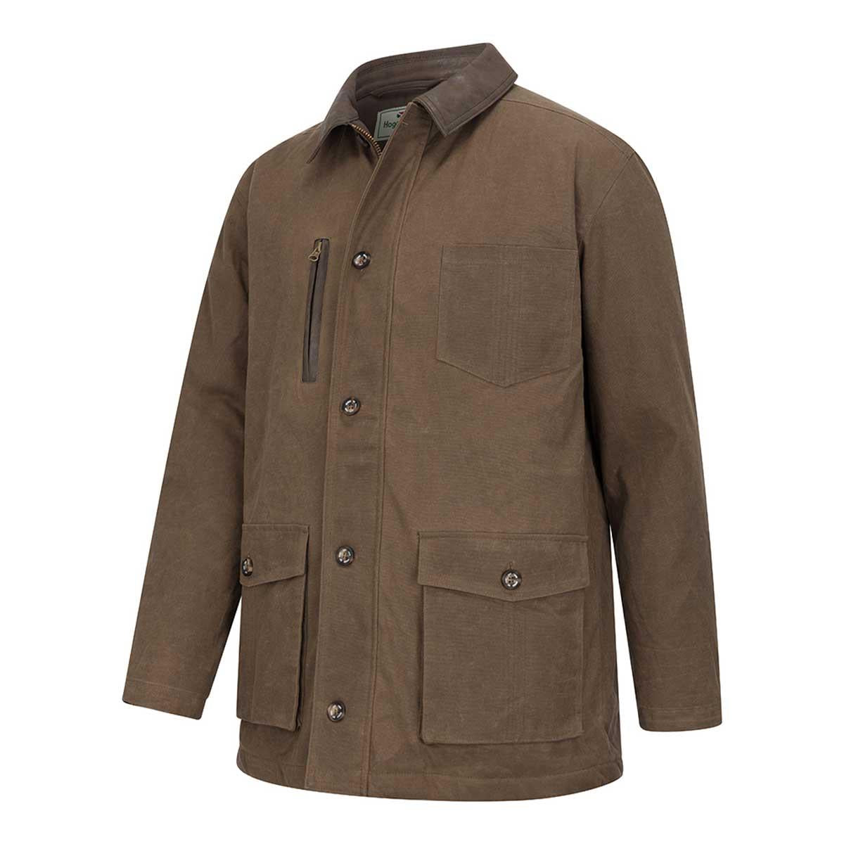 Hoggs Of Fife Mens Balerno Waxed Canvas Barn Coat