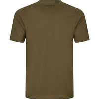 Dark Olive Harkila Mens H-Logo T-Shirt Back