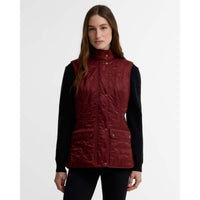 Cranberry Red Barbour Wray Gilet FRONT