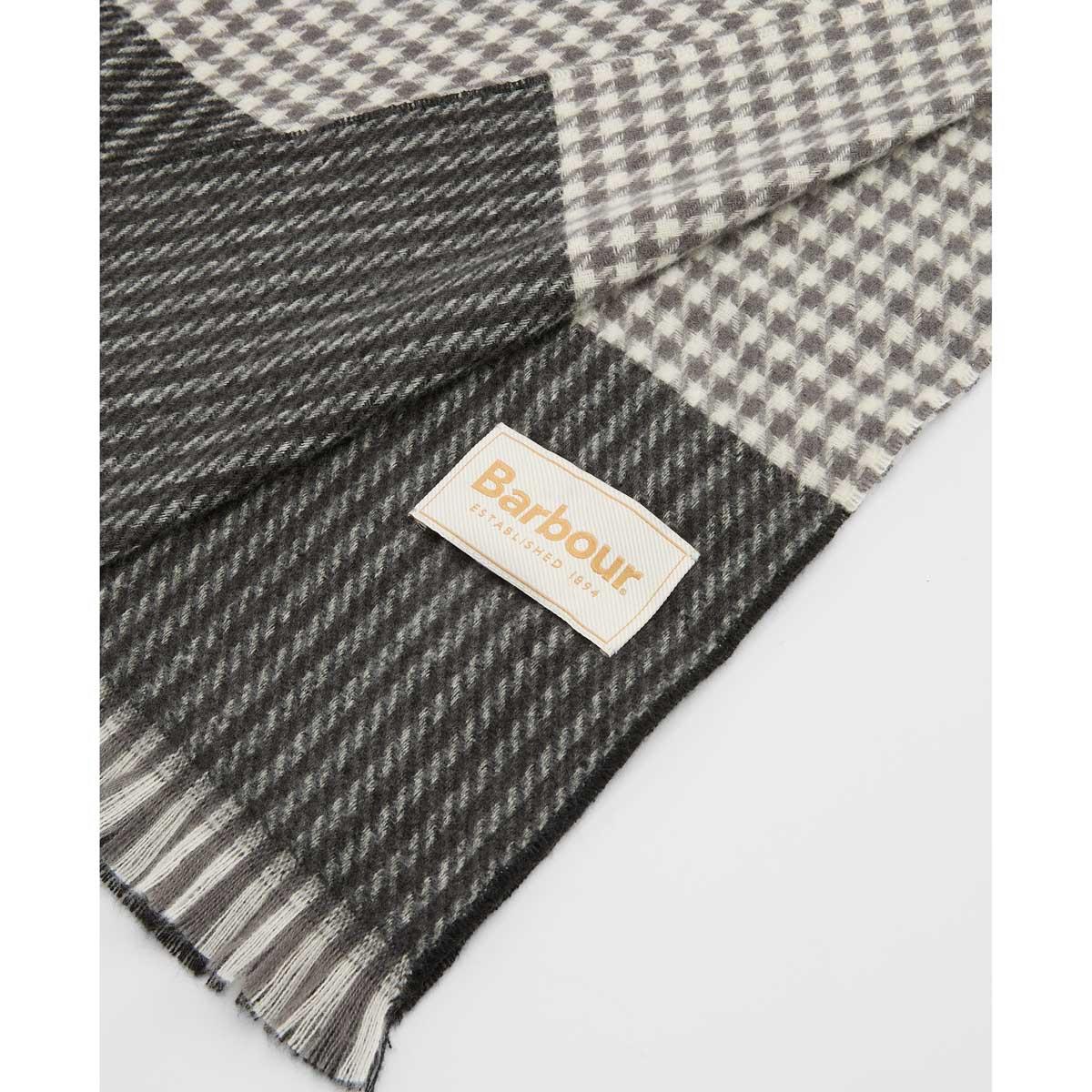 Charcoal Barbour Womens Melody Scarf badge