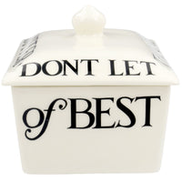 Emma Bridgewater Black Toast Half A Pound Small Butter Dish