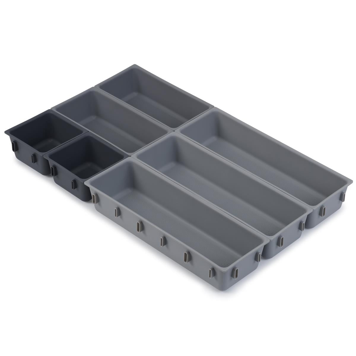 Grey Joseph Joseph Blox 7-piece Drawer Organiser Set