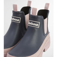 Dusky Grey/Gardenia Pink Barbour Womens Nimbus Chelsea Welly FRONT