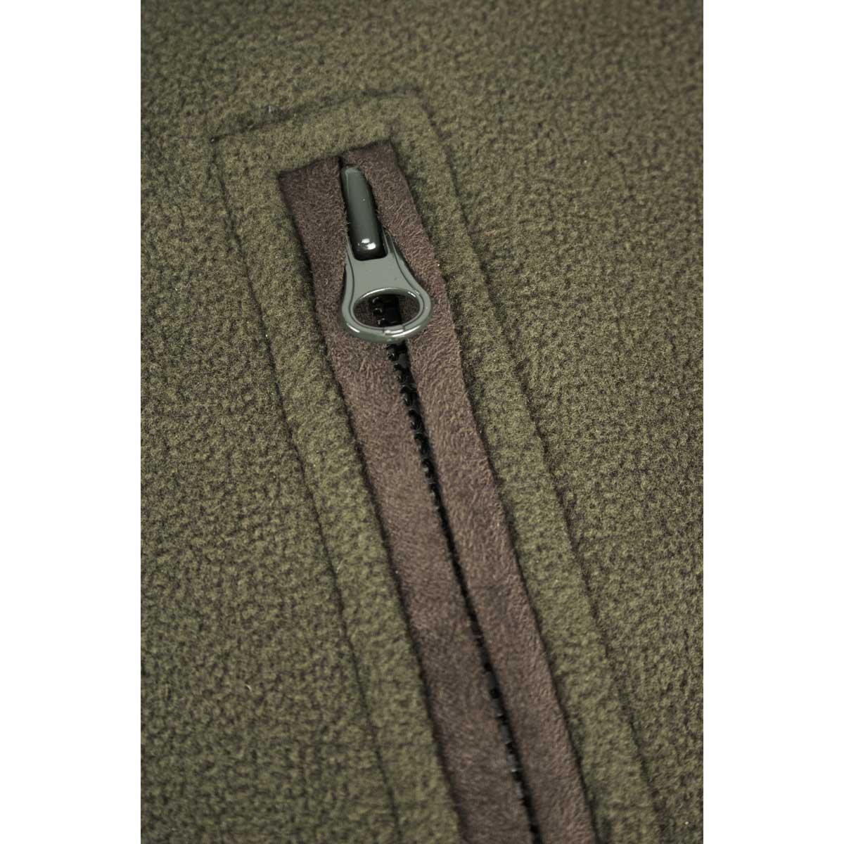 Green Hoggs Of Fife Woodhall Fleece Gilet zip