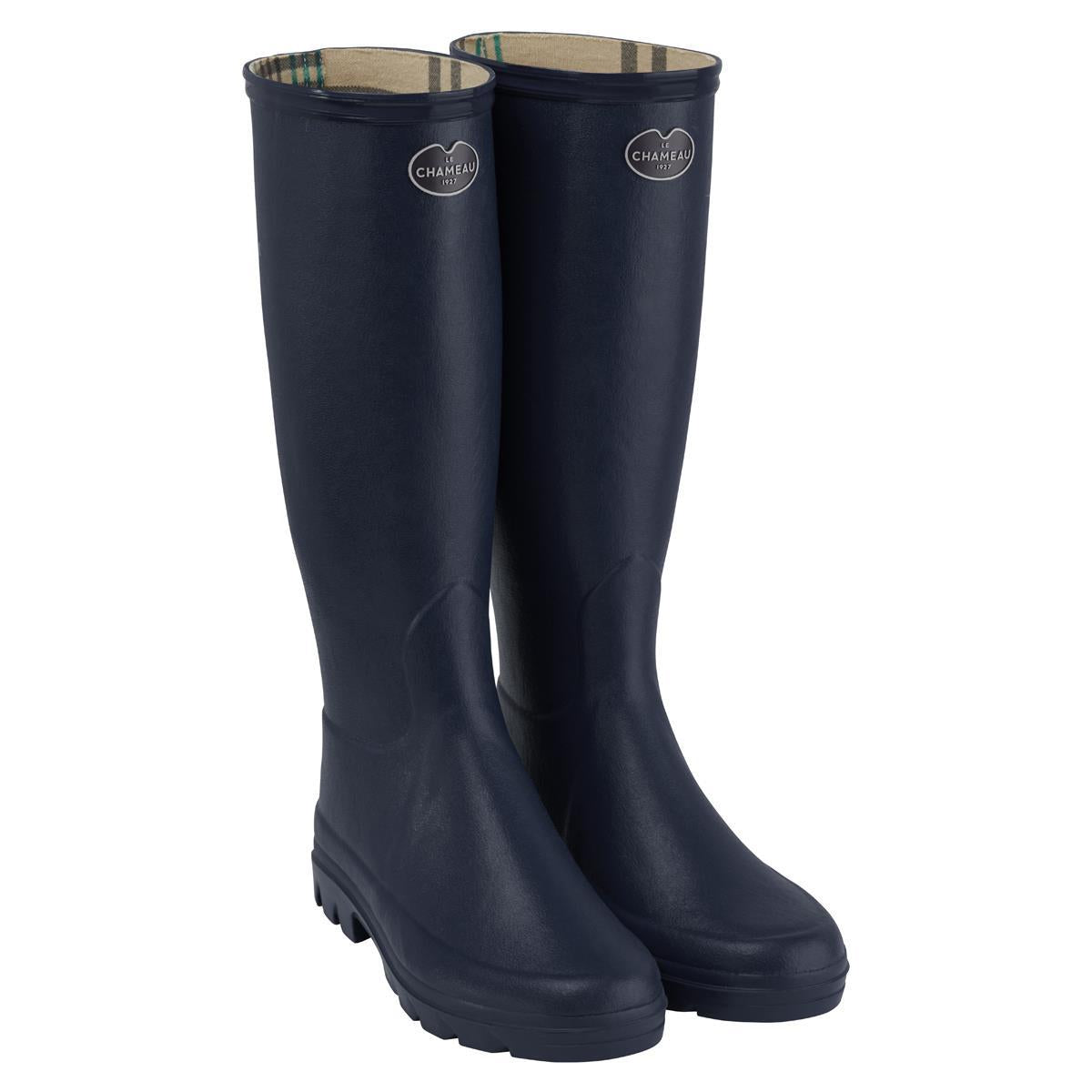 e Chameau Iris Ladies Wellington Boot / BLEU FONCE