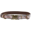 Taupe/Pink Tartan Barbour Reflective Tartan Dog Collar
