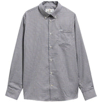 Deep Blue Barbour Mens Barnard Thermo Weave Regular Fit Check