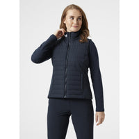 Navy Helly Hansen Womens Crew Insulator Vest 2.0 On Model